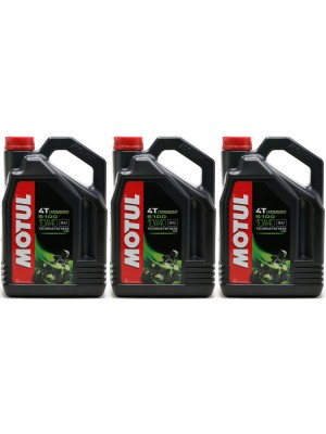 Motul 5100 ester 10W-40 4T Motorrad Motoröl 3x 4l = 12 Liter