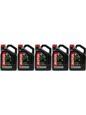 Motul 5100 ester 15W-50 4T Motorrad Motoröl 5x 4l = 20 Liter