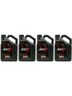 Motul 300V Factory Line ESTER Core 10W-40 4T Motorrad Motoröl 4x 4l = 16 Liter