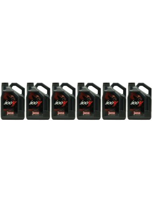 Motul 300V Factory Line ESTER Core 10W-40 4T Motorrad Motoröl 6x 4l = 24 Liter