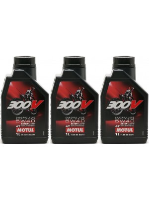 Motul 300V 4T Factory Line 5W-40 Off Road Motorrad Motoröl 3x 4l = 12 Liter