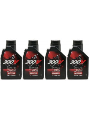 Motul 300V 4T Factory Line 5W-40 Off Road Motorrad Motoröl 4x 4l = 16 Liter