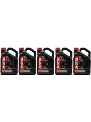 Motul 7100 ester 10W-60 4T Motorrad Motoröl 5x 4l = 20 Liter