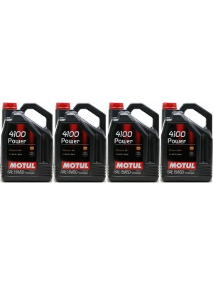 Motul 4100 Power 15W-50 Motoröl 4x 5 = 20 Liter