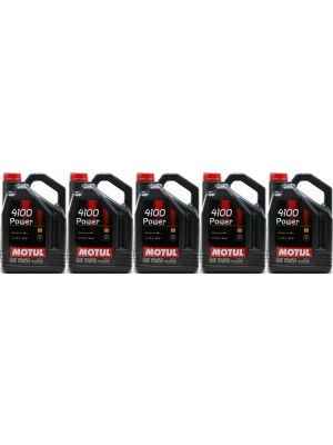 Motul 4100 Power 15W-50 Motoröl 5x 5 = 25 Liter