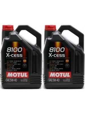 Motul 8100 X-cess 5W-40 Motoröl 2x 5 = 10 Liter