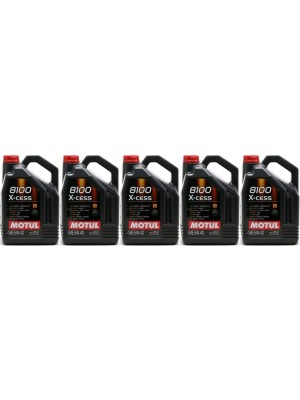 Motul 8100 X-cess 5W-40 Motoröl 5x 5 = 25 Liter