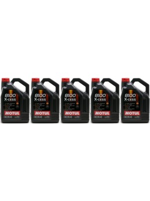 Motul 8100 X-cess 5W-40 Motoröl 5x 5 = 25 Liter