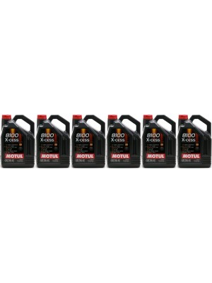 Motul 8100 X-cess 5W-40 Motoröl 6x 5 = 30 Liter