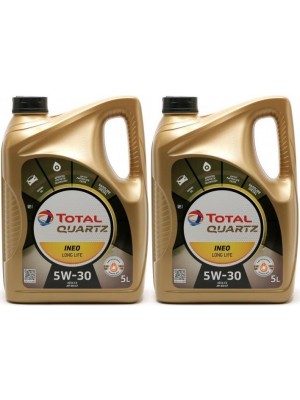 TOTAL Quartz Ineo L Life 5W-30 VW504 00/507 00 Longlife-3 Motoröl 2x5 = 10 Liter