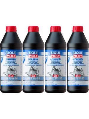 Liqui Moly 3658 Getriebeöl GL5 75W-80 4x 1l = 4 Liter
