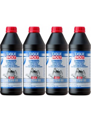 Liqui Moly 3658 Getriebeöl GL5 75W-80 4x 1l = 4 Liter