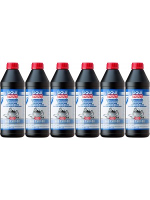 Liqui Moly 3658 Getriebeöl GL5 75W-80 6x 1l = 6 Liter