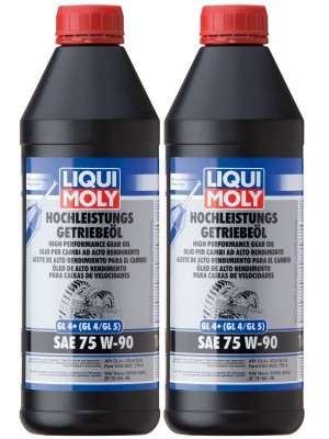 Liqui Moly 4434 Hochleistungs Getriebeöl GL4+ (GL4/GL5) 75W-90 2x 1l = 2 Liter