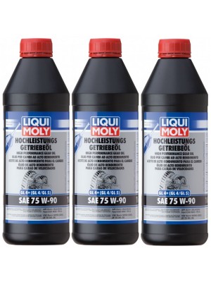 Liqui Moly 4434 Hochleistungs Getriebeöl GL4+ (GL4/GL5) 75W-90 3x 1l = 3 Liter