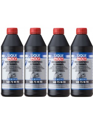 Liqui Moly 4434 Hochleistungs Getriebeöl GL4+ (GL4/GL5) 75W-90 4x 1l = 4 Liter