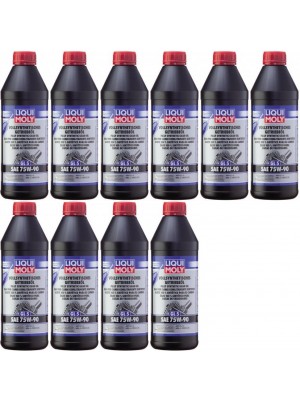 Liqui Moly 1414 Vollsynthetisches Getriebeöl GL5 SAE 75W-90 10x 1l = 10 Liter