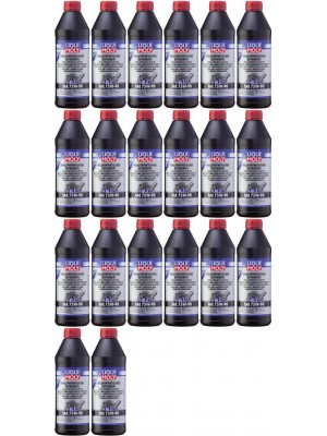 Liqui Moly 1414 Vollsynthetisches Getriebeöl GL5 SAE 75W-90 20x 1l = 20 Liter