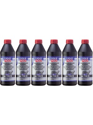 Liqui Moly 1414 Vollsynthetisches Getriebeöl GL5 SAE 75W-90 6x 1l = 6 Liter