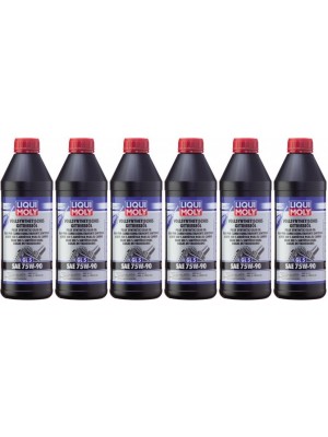 Liqui Moly 1414 Vollsynthetisches Getriebeöl GL5 SAE 75W-90 6x 1l = 6 Liter