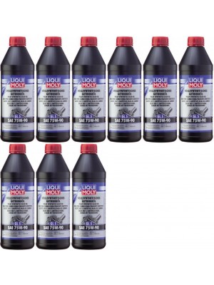 Liqui Moly 1414 Vollsynthetisches Getriebeöl GL5 SAE 75W-90 9x 1l = 9 Liter