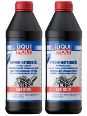 Liqui Moly 1025 Hypoid Getriebeöl GL5 SAE 80W 2x 1l = 2 Liter