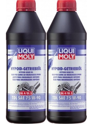 Liqui Moly 1407 Hypoid Getriebeöl TDL SAE 75W-90 GL4/GL5 2x 1l = 2 Liter