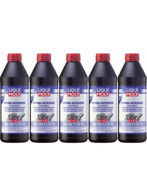 Liqui Moly 1407 Hypoid Getriebeöl TDL SAE 75W-90 GL4/GL5 5x 1l = 5 Liter