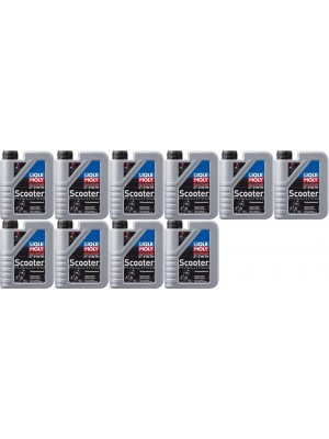 Liqui Moly 1053 Racing Scooter 2T Synth Motorrad Motoröl 10x 1l = 10 Liter