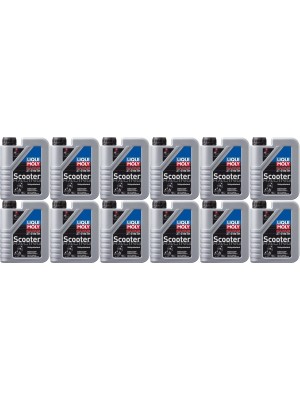 Liqui Moly 1053 Racing Scooter 2T Synth Motorrad Motoröl 12x 1l = 12 Liter