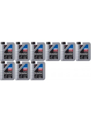 Liqui Moly 1053 Racing Scooter 2T Synth Motorrad Motoröl 9x 1l = 9 Liter