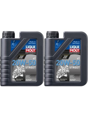 Liqui Moly 1500 Motorbike 4T 20W-50 Motorrad Motoröl Street 2x 1l = 2 Liter