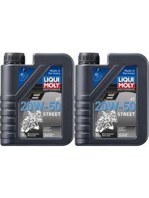 Liqui Moly 1500 Motorbike 4T 20W-50 Motorrad Motoröl Street 2x 1l = 2 Liter