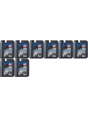 Liqui Moly 1500 Motorbike 4T 20W-50 Motorrad Motoröl Street 8x 1l = 8 Liter