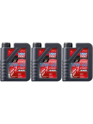 Liqui Moly 1525 Racing Synth 4T 10W-60 Motorrad Motoröl 3x 1l = 3 Liter