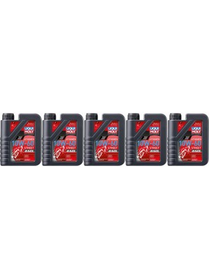 Liqui Moly 1525 Racing Synth 4T 10W-60 Motorrad Motoröl 5x 1l = 5 Liter