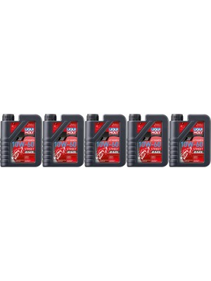 Liqui Moly 1525 Racing Synth 4T 10W-60 Motorrad Motoröl 5x 1l = 5 Liter