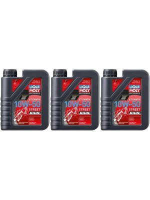 Liqui Moly 1502 Racing Synth 4T 10W-50 Motorrad Motoröl 3x 1l = 3 Liter