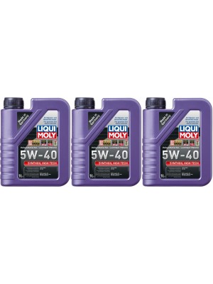 Liqui Moly 1306 Synthoil High Tech 5W-40 Motoröl 3x 1l = 3 Liter