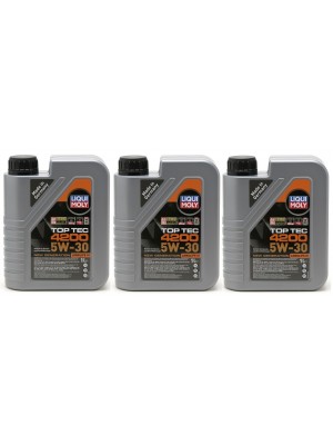 Liqui Moly 3706 5W-30 Top Tec 4200 Longlife III Motoröl 3x 1l = 3 Liter