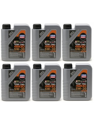 Liqui Moly 3706 5W-30 Top Tec 4200 Longlife III Motoröl 6x 1l = 6 Liter