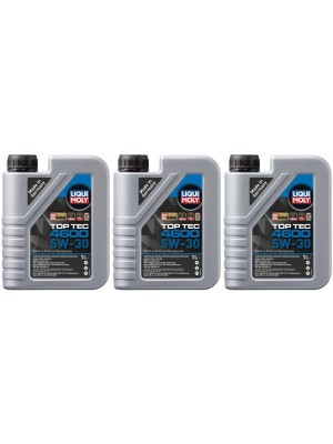 Liqui Moly 3755 5W-30 Top Tec 4600 Motoröl 3x 1l = 3 Liter