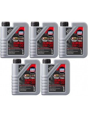 Liqui Moly 3740 5W-30 Top Tec 4300 Motoröl 5x 1l = 5 Liter