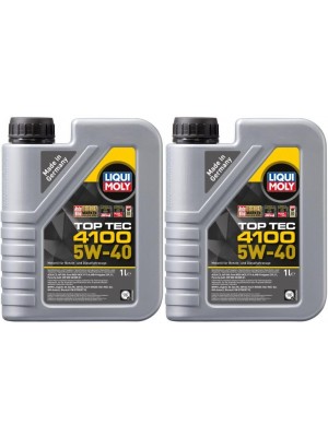 Liqui Moly 3700 Top Tec 4100 5W-40 Motoröl 2x 1l = 2 Liter
