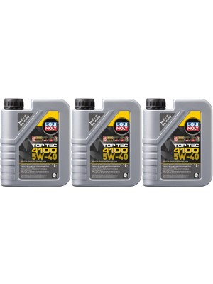 Liqui Moly 3700 Top Tec 4100 5W-40 Motoröl 3x 1l = 3 Liter