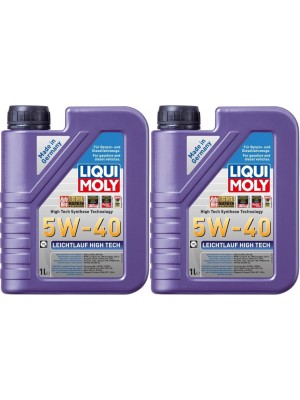 Liqui Moly 3863 Leichtlauf High Tech 5W-40 Motoröl 2x 1l = 2 Liter
