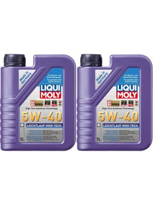 Liqui Moly 3863 Leichtlauf High Tech 5W-40 Motoröl 2x 1l = 2 Liter