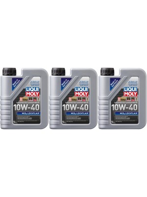 Liqui Moly 1091 MoS2 Leichtlauf Diesel & Benziner 10W-40 3x 1l = 3 Liter