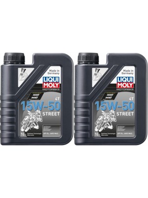 Liqui Moly 2555 Racing 4T 15W-50 Motorrad Motoröl 2x 1l = 2 Liter