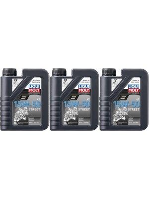 Liqui Moly 2555 Racing 4T 15W-50 Motorrad Motoröl 3x 1l = 3 Liter